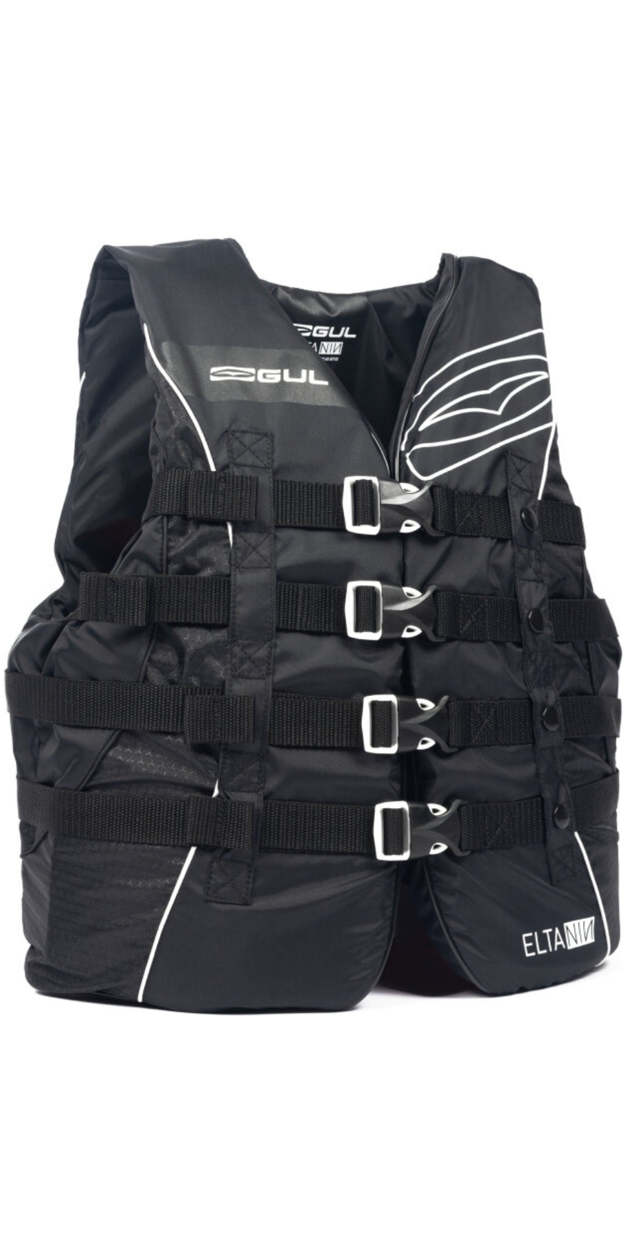 2025 Gul Eltanin 4 Buckle ISO Approved Impact Vest SK7102-C3 - Black